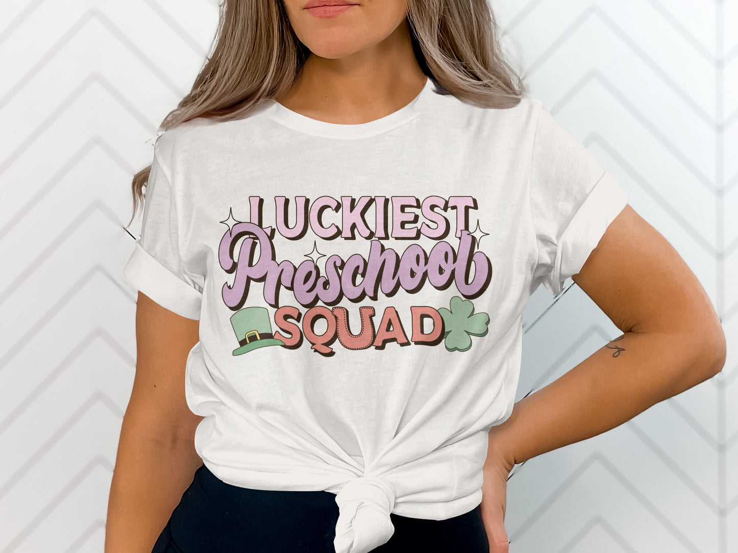 Luckiest Preschool Squad T-Shirt St Patrick's Day Top