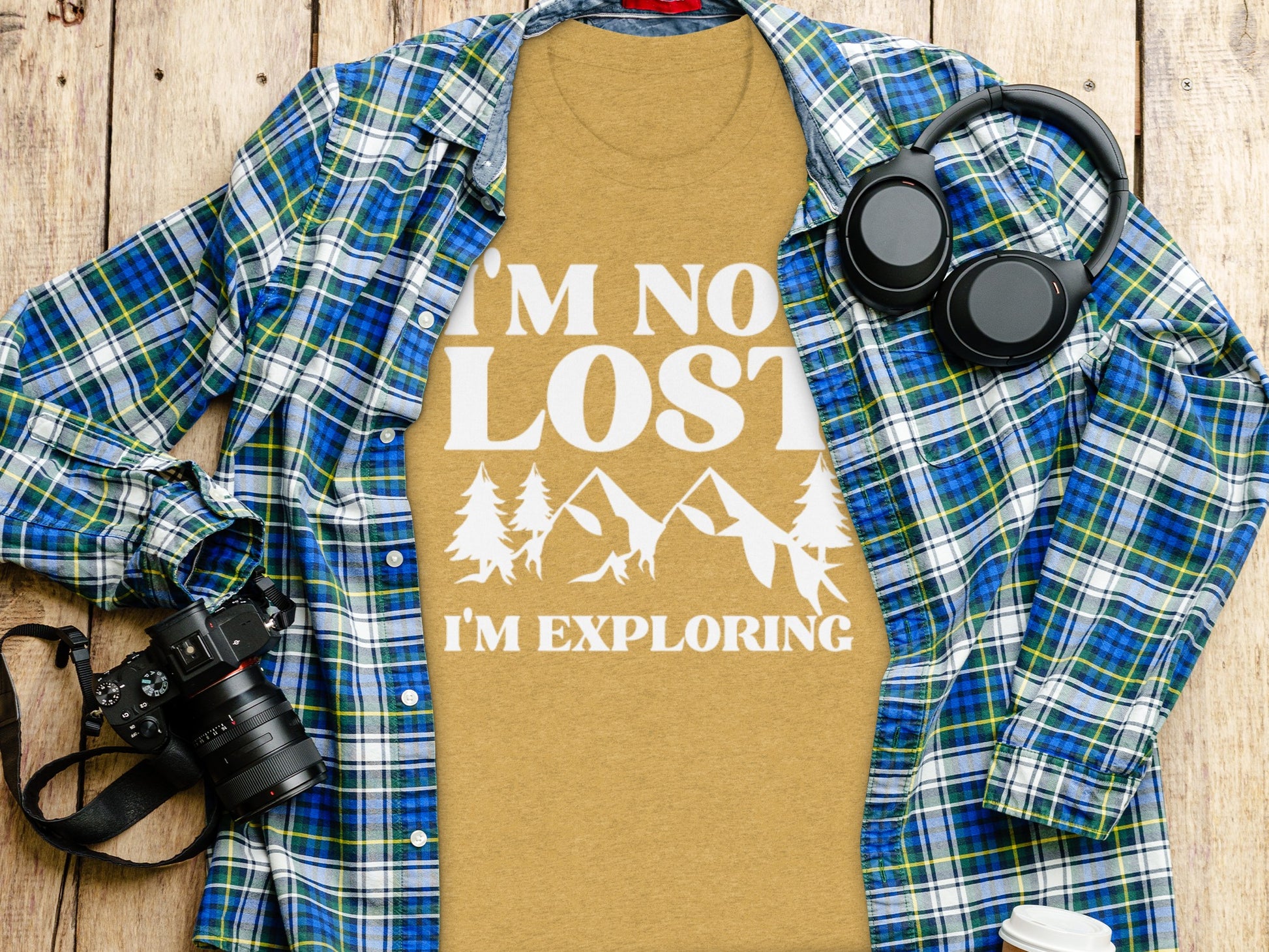 I Am Not Lost I Am Exploring Outdoors Nature T-Shirt T-Shirt - Outdoor & Adventure Collection - Mile Marker 16 Gear by Cloud 16 Clothing Co.