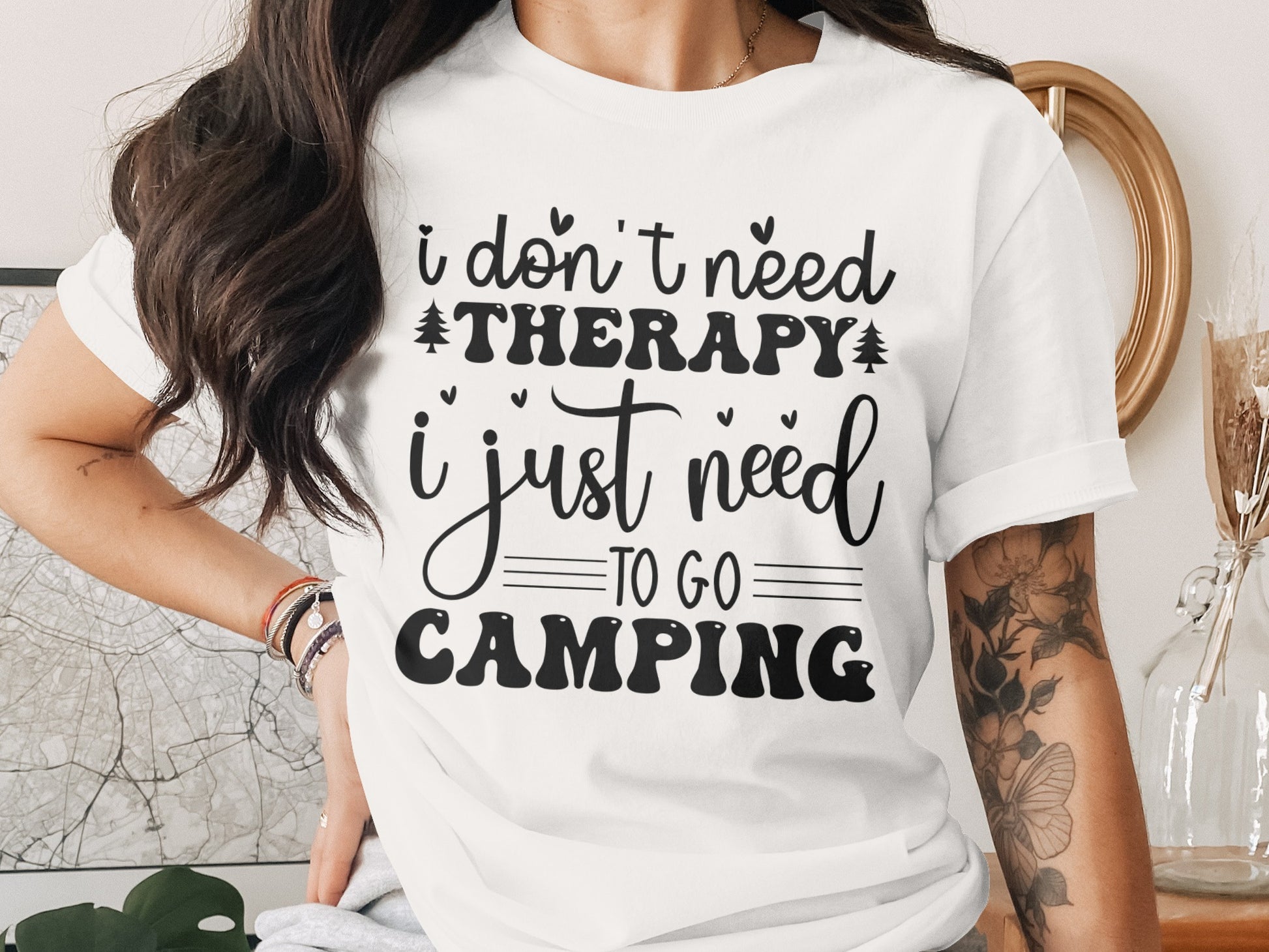 I Don't Need Therapy Just Camping Adventure T-Shirt T-Shirt - Outdoor & Adventure Collection - Mile Marker 16 Gear by Cloud 16 Clothing Co.
