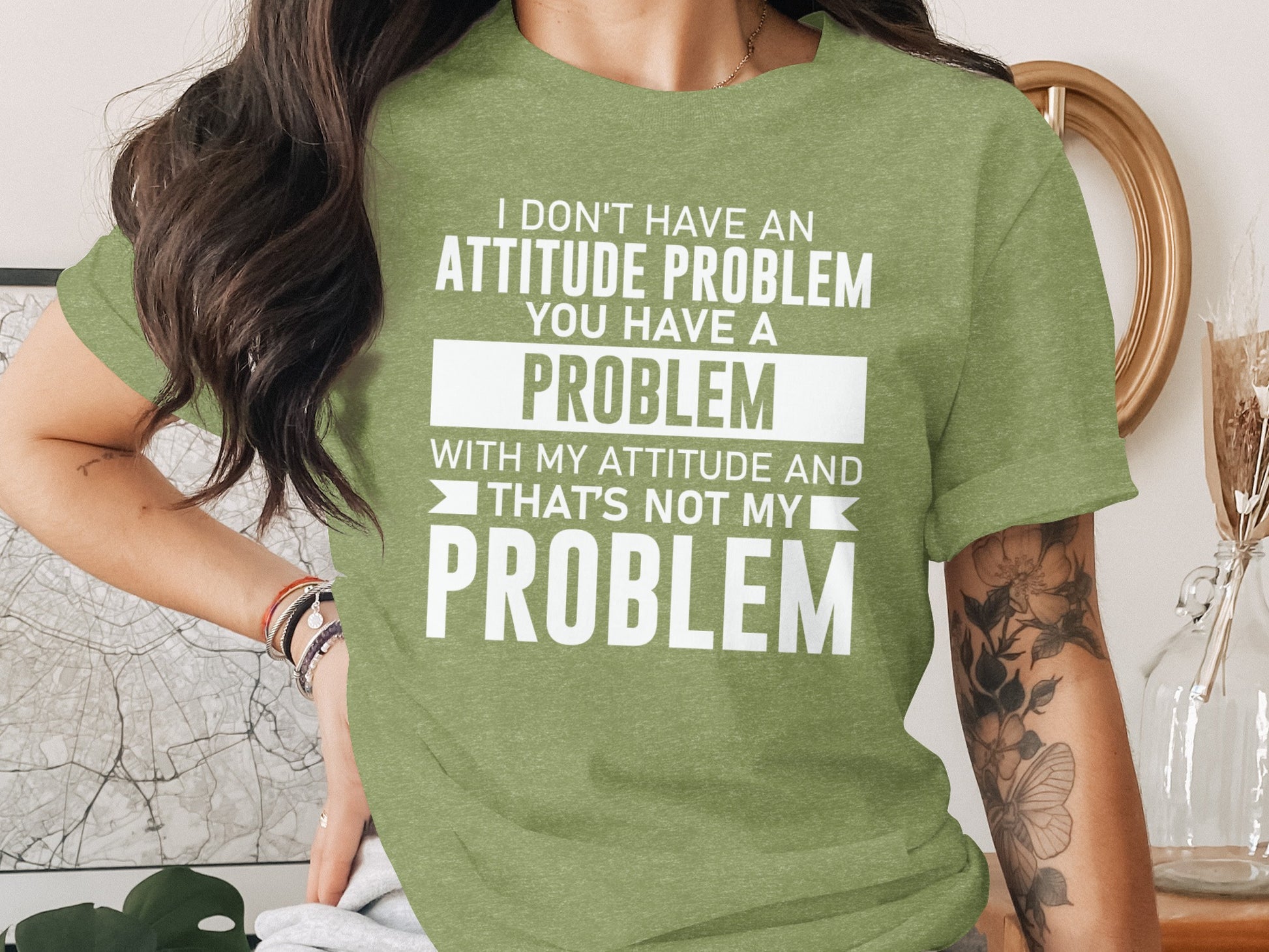 Attitude Problem Funny Statement T-shirt for Women