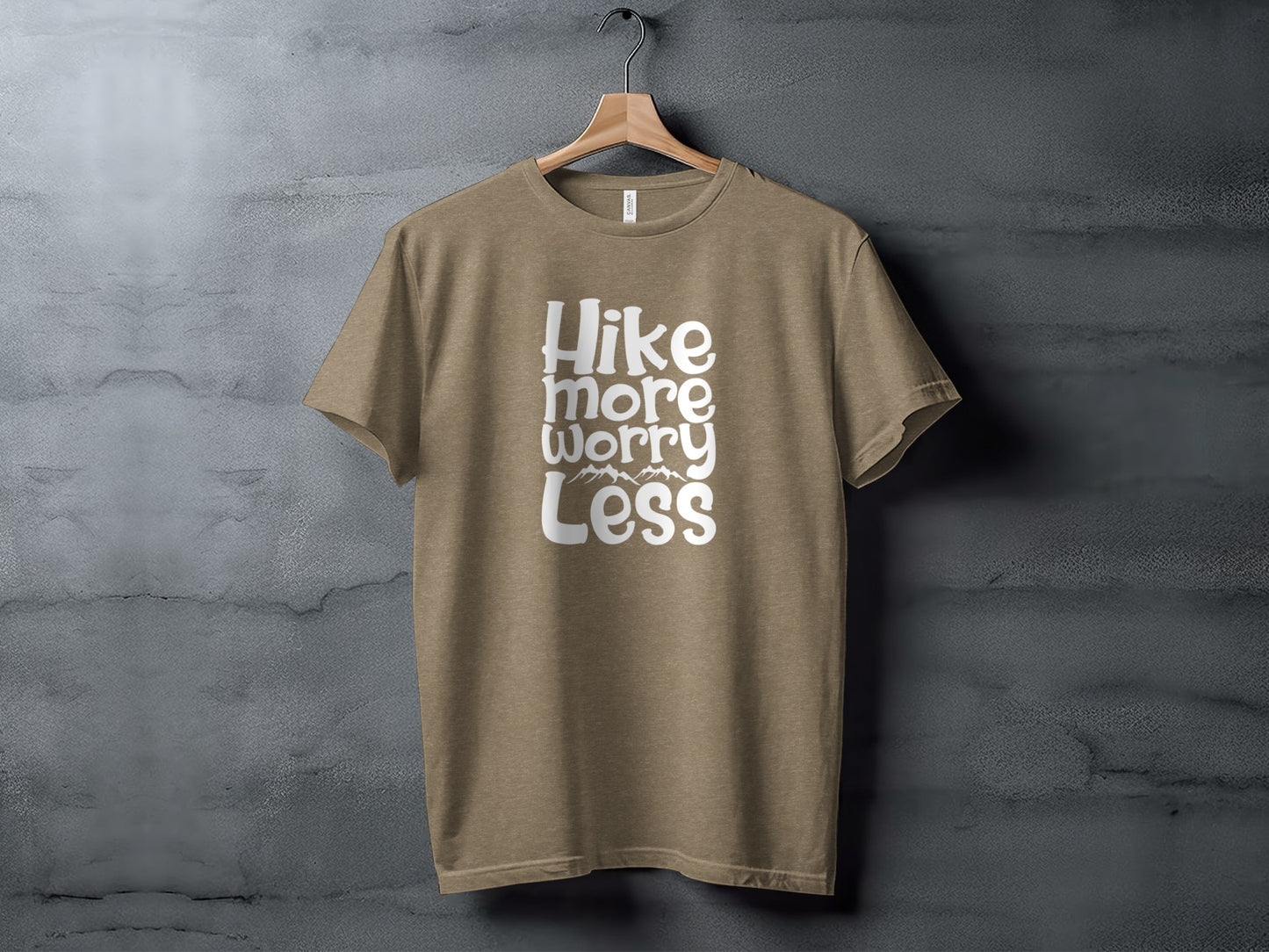 Hike More Worry Less Graphic Design Motivational T-Shirt T-Shirt - Outdoor & Adventure Collection - Mile Marker 16 Gear by Cloud 16 Clothing Co.