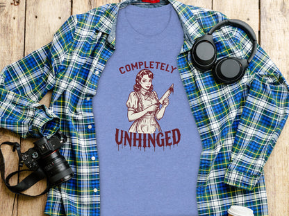 Completely Unhinged Graphic T-Shirt Casual Wear