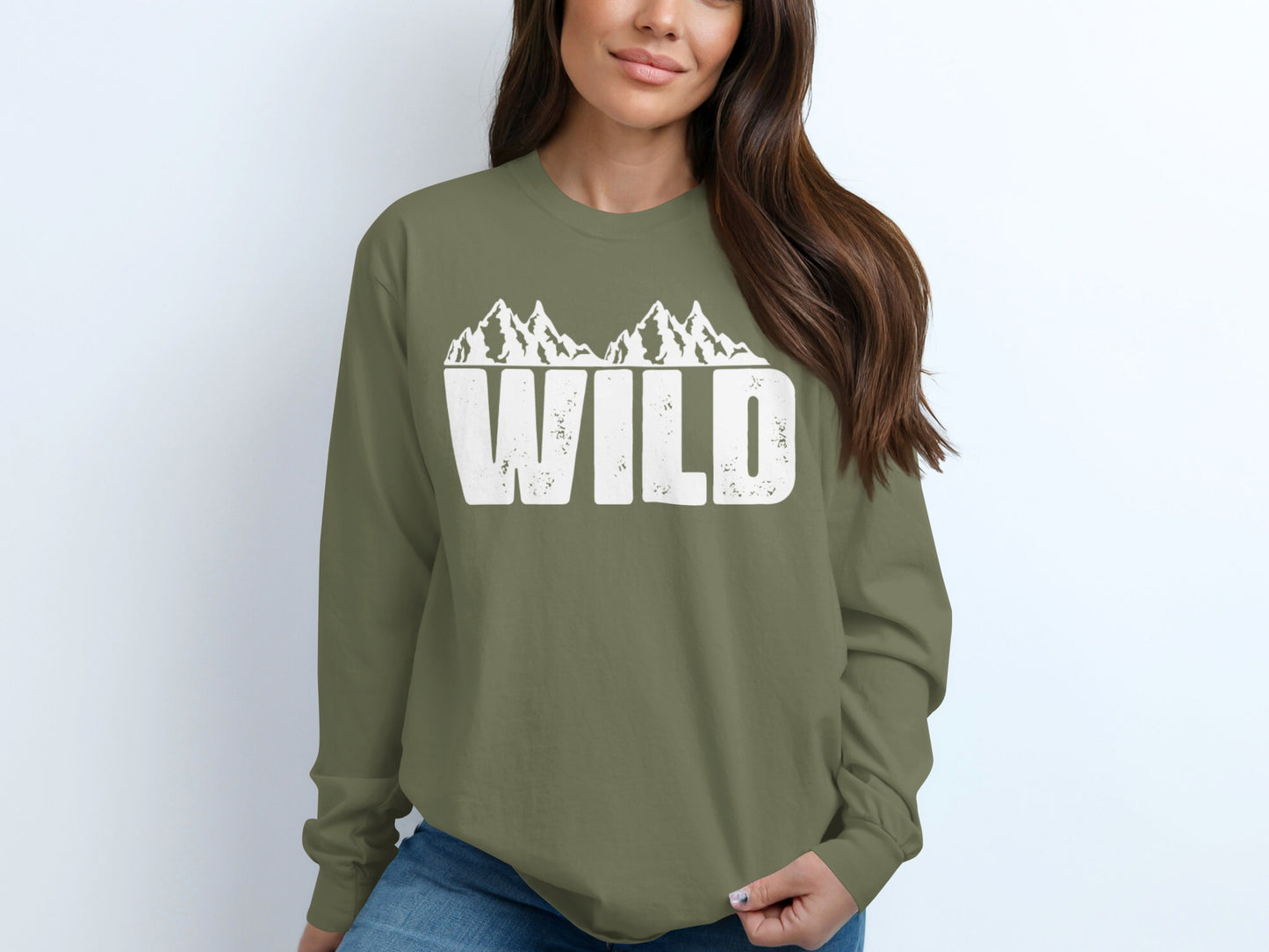 Embrace the Wild Mountain Adventure Long Sleeve Shirt