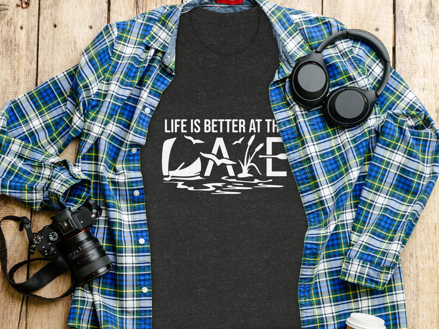Life Is Better At The Lake Design Graphic Tee T-Shirt T-Shirt - Outdoor & Adventure Collection - Mile Marker 16 Gear by Cloud 16 Clothing Co.