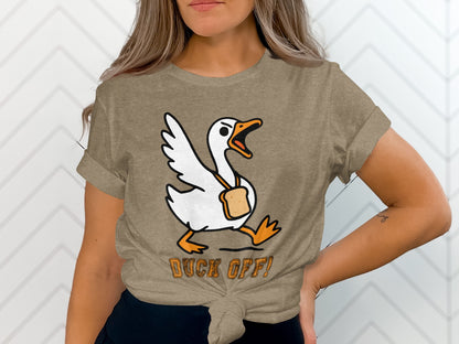 Funny Duck Off! Graphic Tee Shirt Women's Product