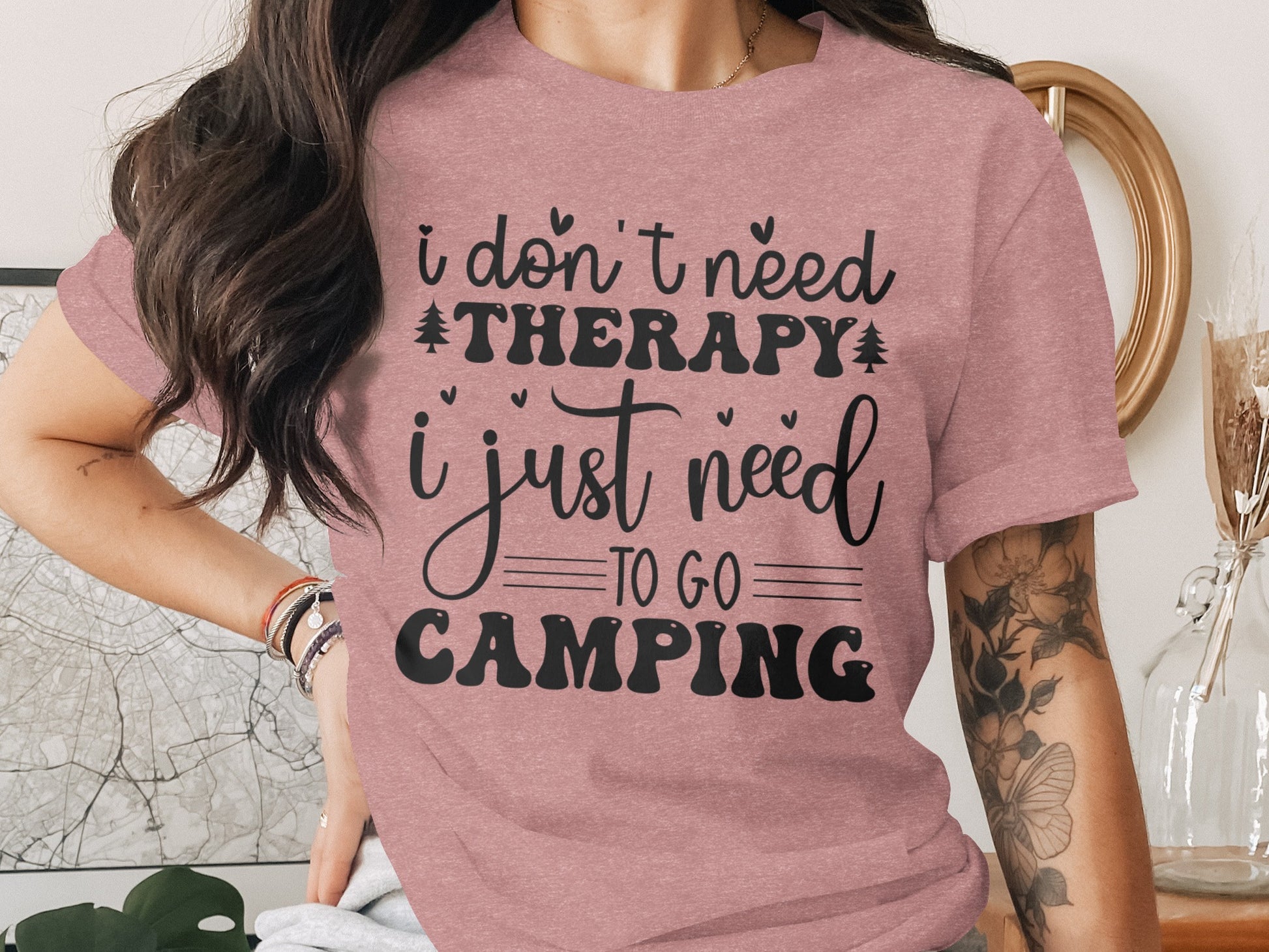 I Don't Need Therapy Just Camping Adventure T-Shirt T-Shirt - Outdoor & Adventure Collection - Mile Marker 16 Gear by Cloud 16 Clothing Co.
