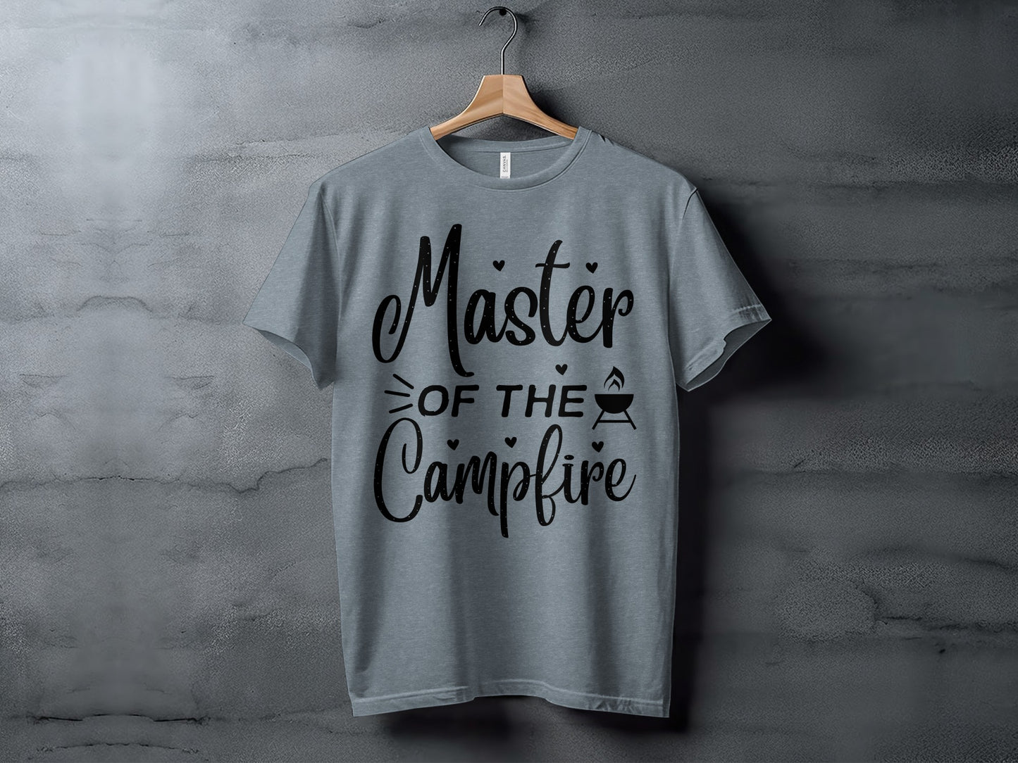 Master of The Campfire Design With Hearts T-Shirt T-Shirt - Outdoor & Adventure Collection - Mile Marker 16 Gear by Cloud 16 Clothing Co.
