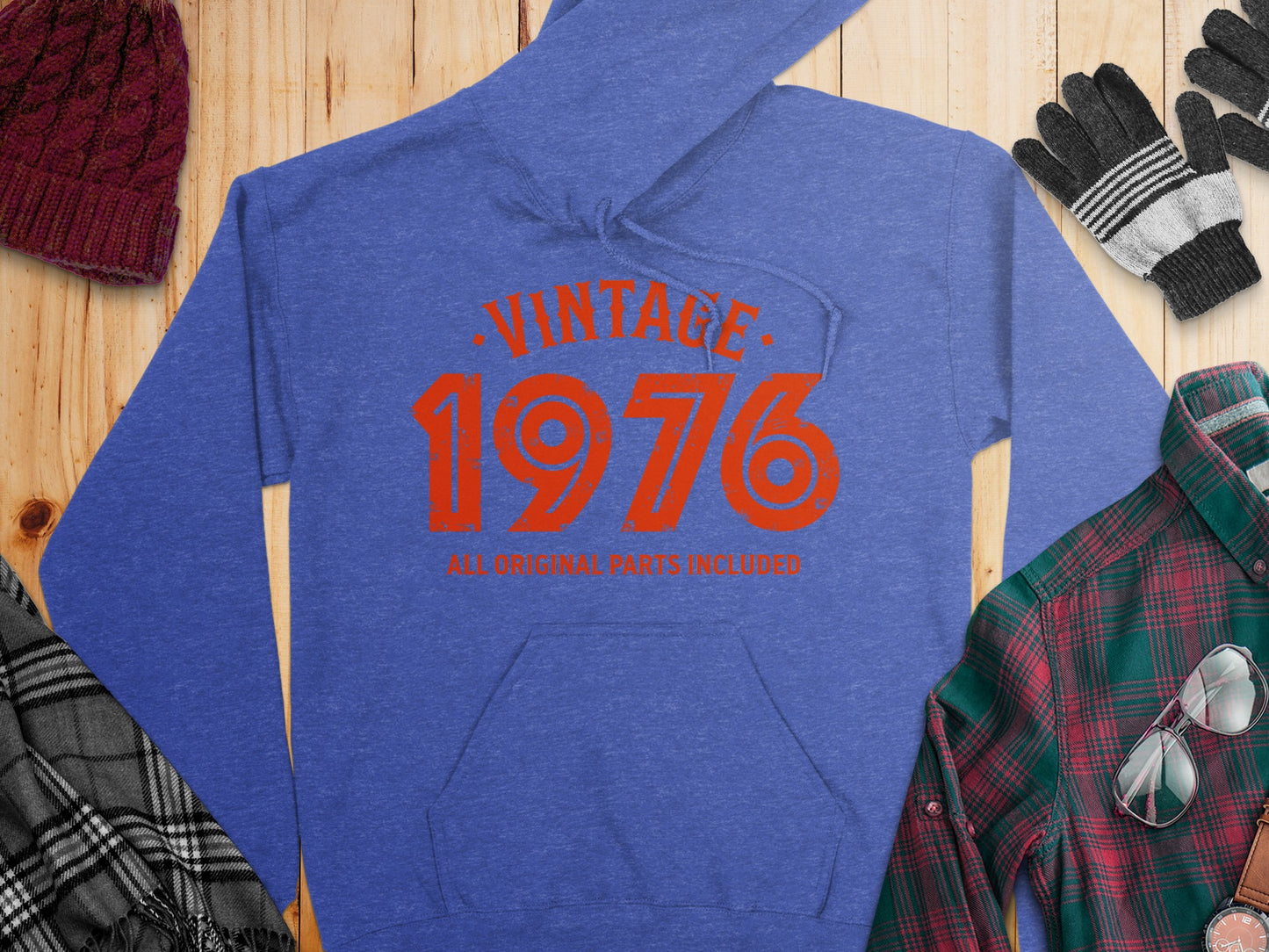 Vintage 1976 All Original Parts Included Hoodie