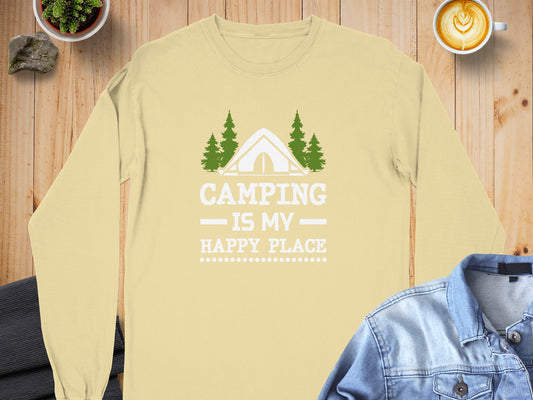 Camping Is My Happy Place Graphic Shirt