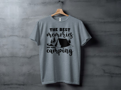 The Best Memories Are Made Camping Outdoors T-Shirt T-Shirt - Outdoor & Adventure Collection - Mile Marker 16 Gear by Cloud 16 Clothing Co.