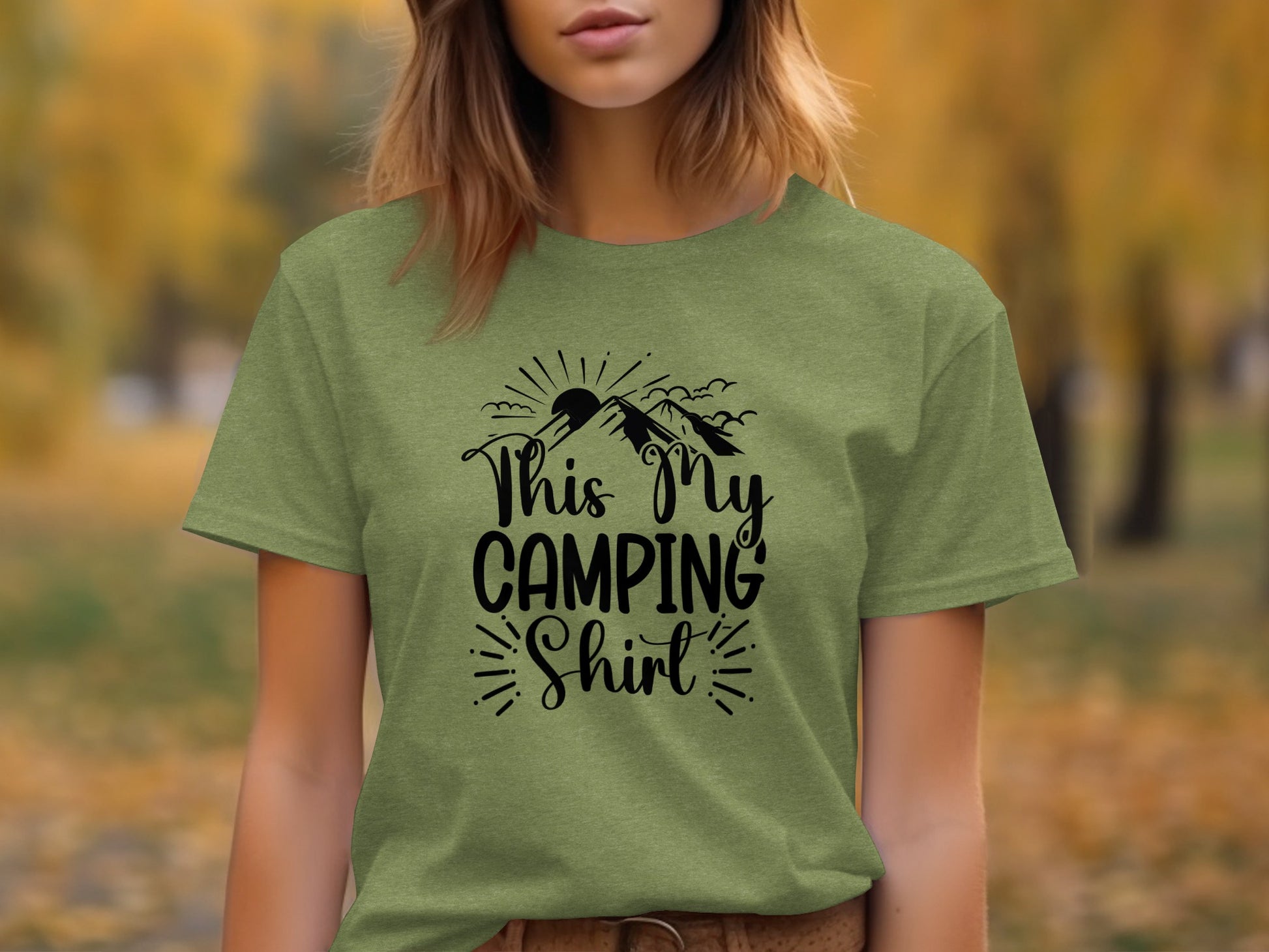This My Camping Shirt Design Featuring Mountain Graphics T-Shirt T-Shirt - Outdoor & Adventure Collection - Mile Marker 16 Gear by Cloud 16 Clothing Co.