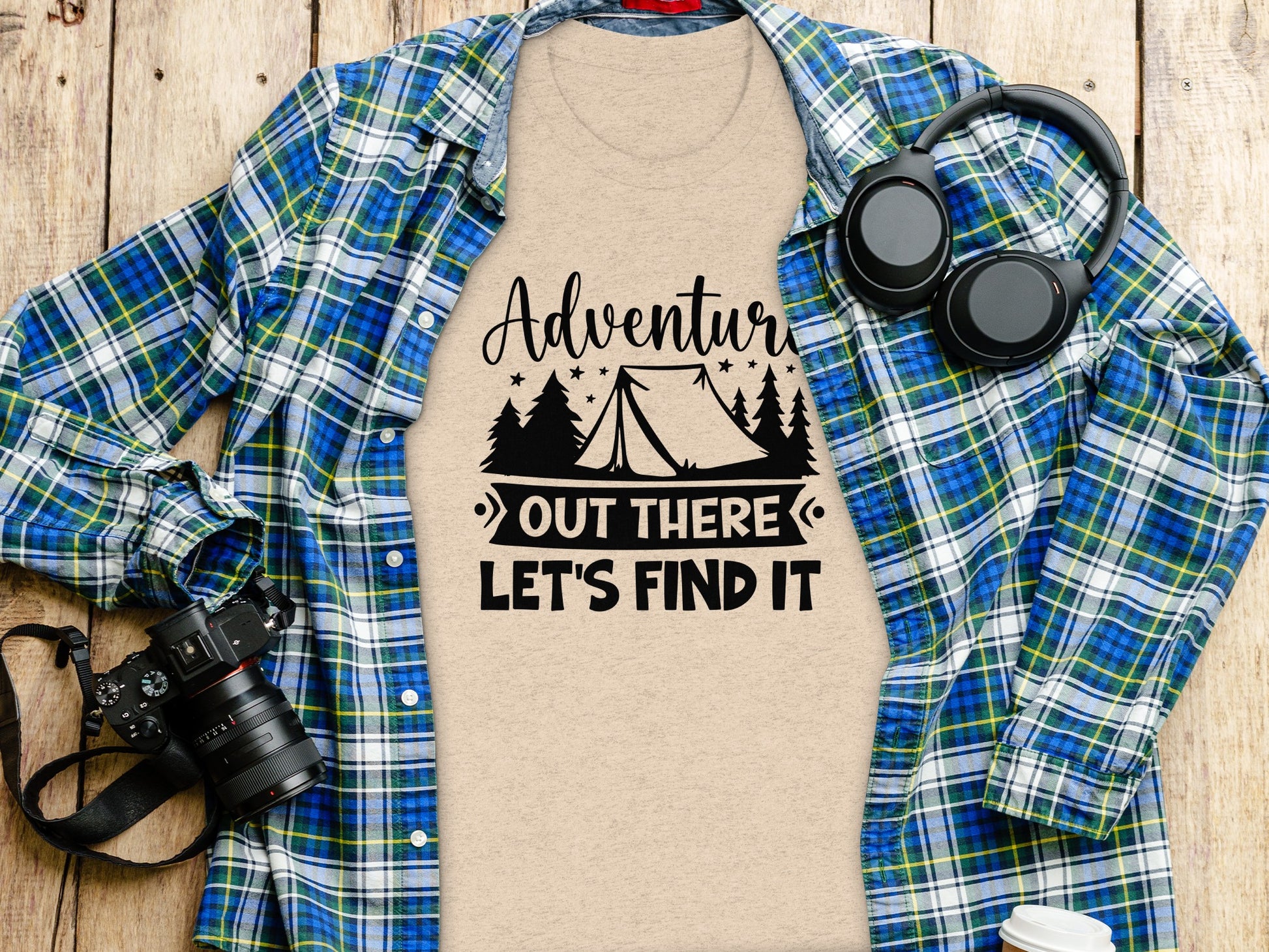 Adventure Out There Lets Find It Graphic Adventure T-Shirt T-Shirt - Outdoor & Adventure Collection - Mile Marker 16 Gear by Cloud 16 Clothing Co.