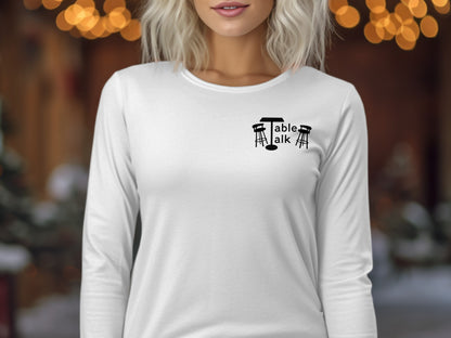 Table Talk Long-Sleeve Shirt with Unique Design