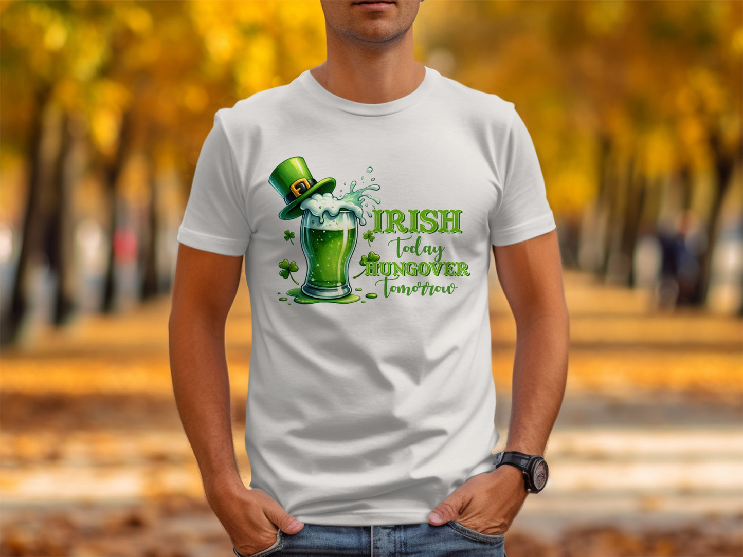 Irish Today Hangover Tomorrow Graphic T-shirt