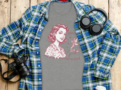 Retro Style Humorous Quote Graphic Tee