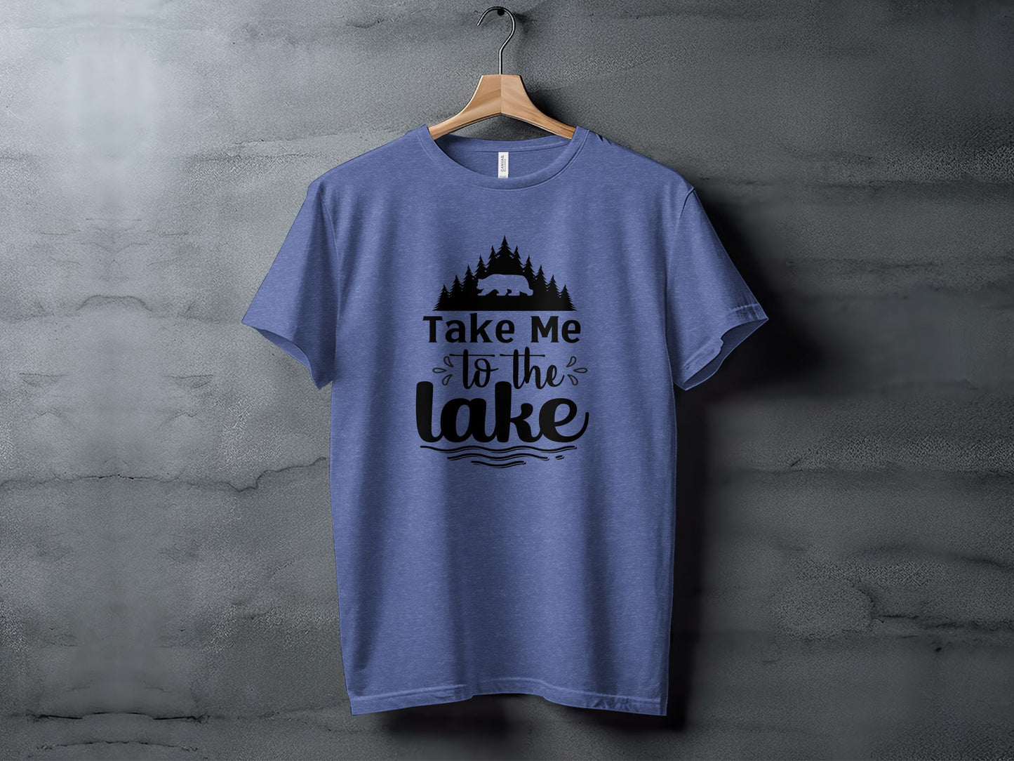Take Me To the Lake Bear and Trees Design T-Shirt T-Shirt - Outdoor & Adventure Collection - Mile Marker 16 Gear by Cloud 16 Clothing Co.