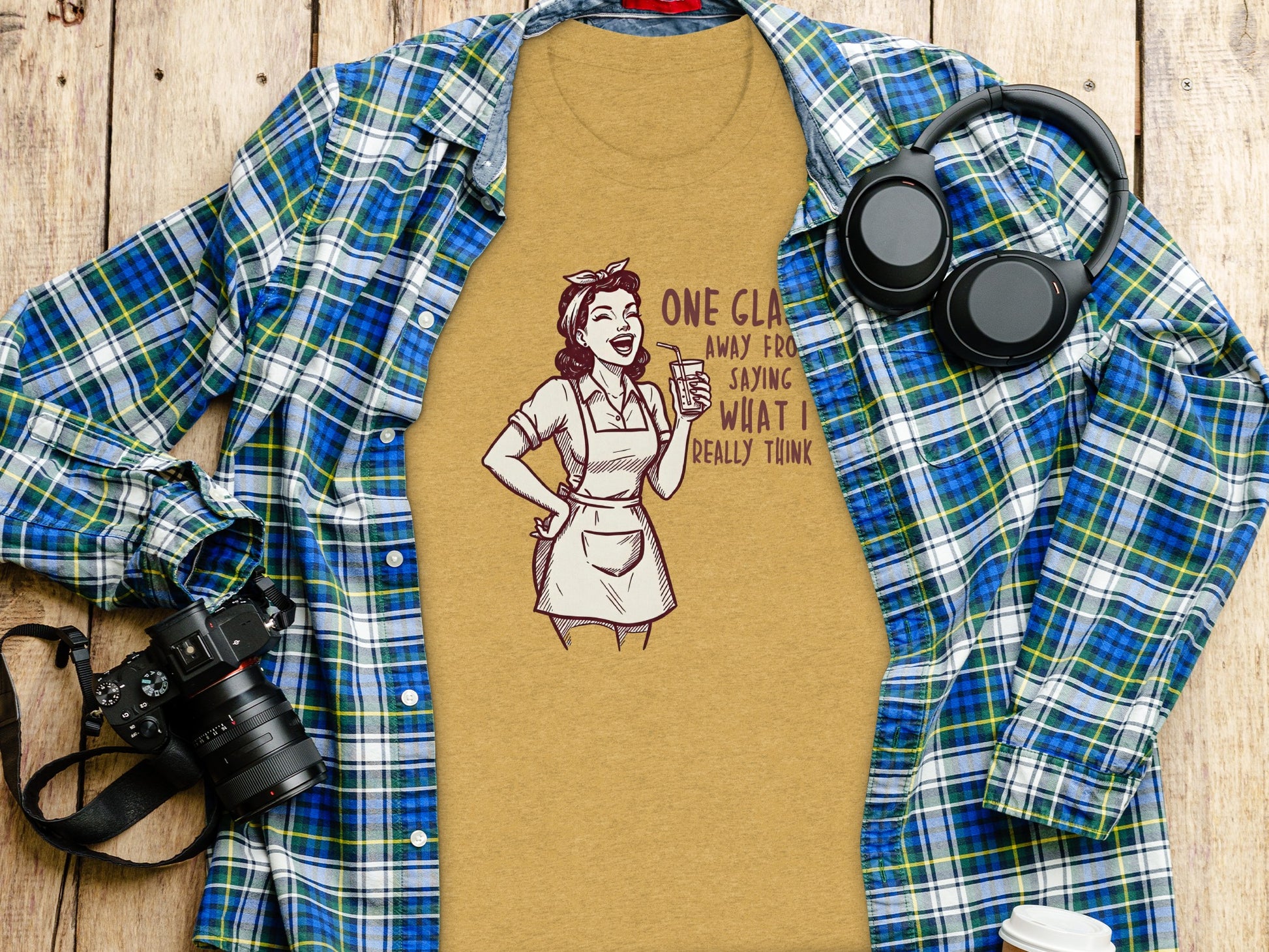 One Glass Away From Saying What I Really Think Shirt