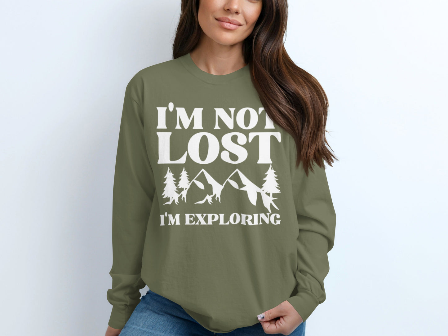 I'm Not Lost I'm Exploring Long Sleeve Shirt