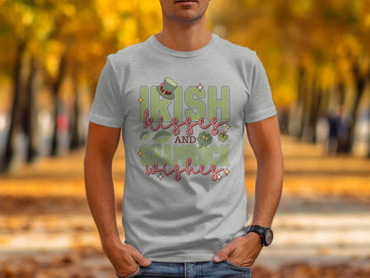 Irish Kisses and Shamrock Wishes T-Shirt