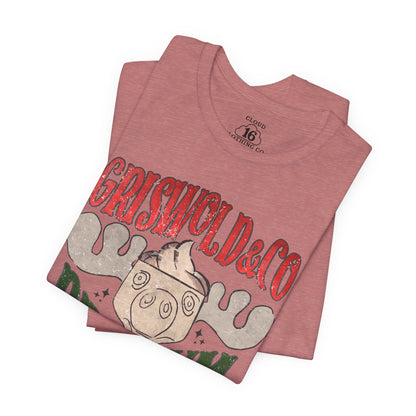 Griswold & Co. Premium Eggnog Christmas T-Shirt - Vintage Holiday Graphic Tee