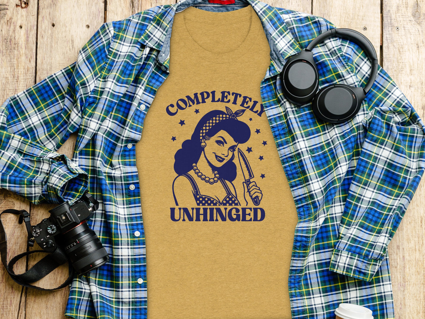 Completely Unhinged Graphic Tee Vintage Style Shirt