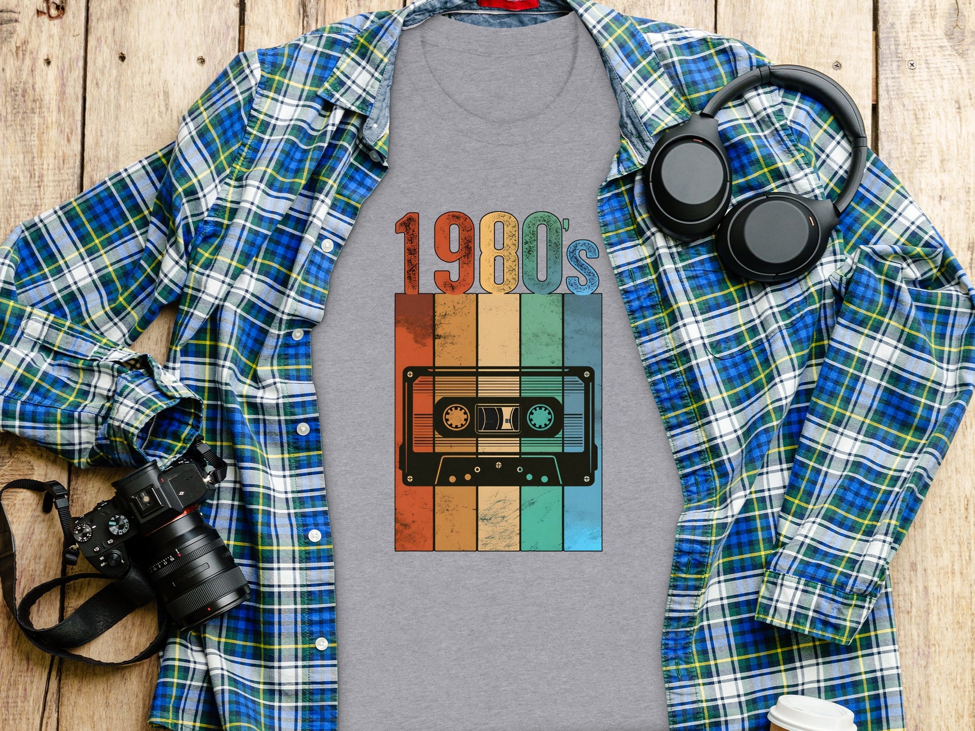 Retro 1980s Cassette Tape Graphic Unisex T-Shirt