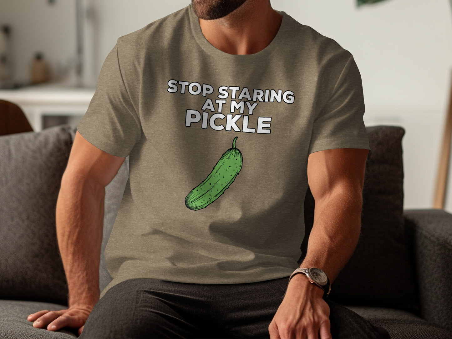 Stop Staring At My Pickle Graphic T-Shirt