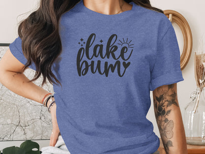 Lake Bum Sunshine Graphic Design Simple T-Shirt T-Shirt - Outdoor & Adventure Collection - Mile Marker 16 Gear by Cloud 16 Clothing Co.