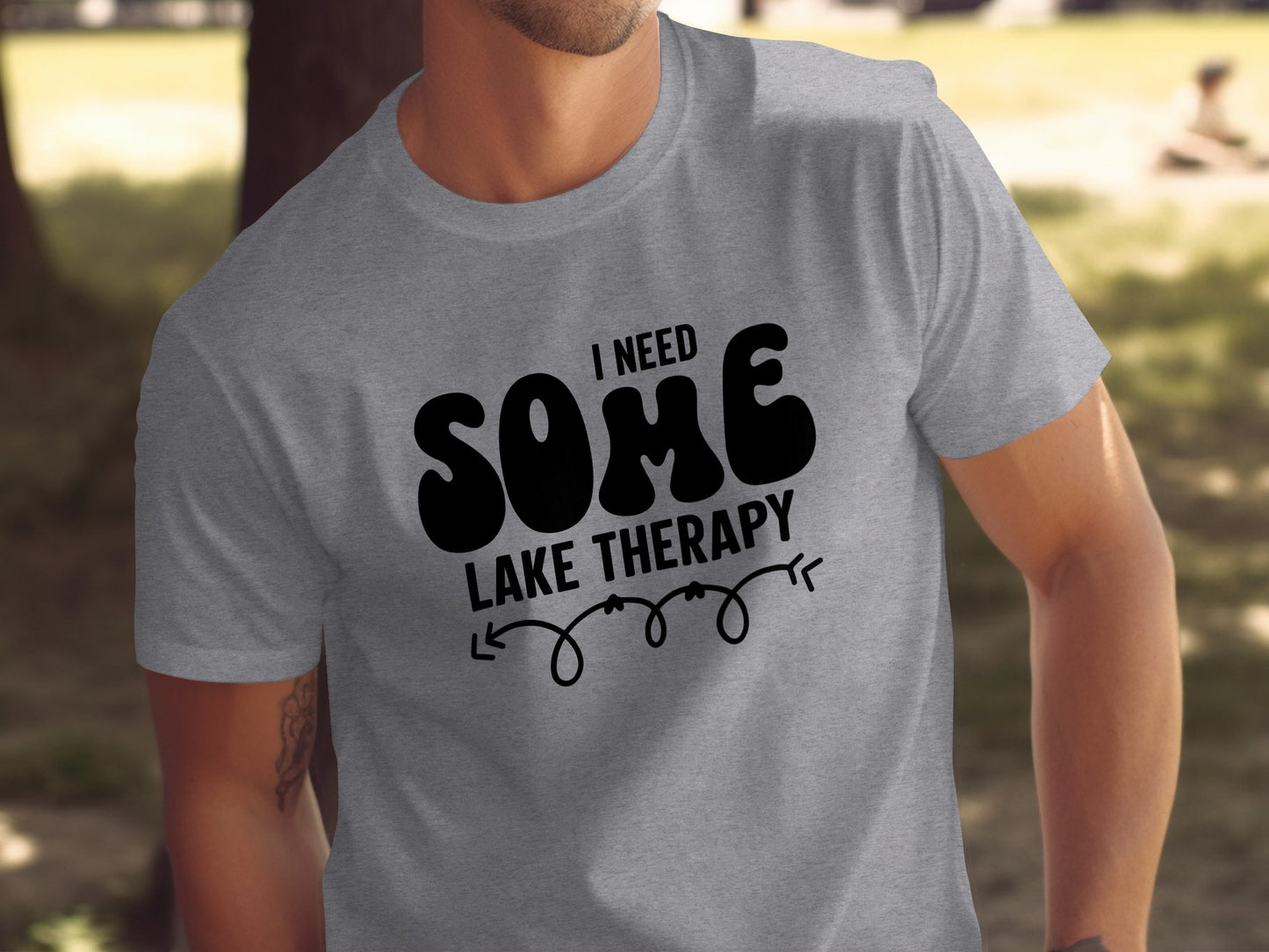 I Need Some Lake Therapy Funny Summer Vacation T-Shirt T-Shirt - Outdoor & Adventure Collection - Mile Marker 16 Gear by Cloud 16 Clothing Co.