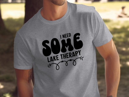 I Need Some Lake Therapy Funny Summer Vacation T-Shirt T-Shirt - Outdoor & Adventure Collection - Mile Marker 16 Gear by Cloud 16 Clothing Co.