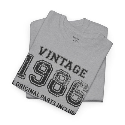 Vintage 1986 Retro T-Shirt - Premium Unisex Cotton Tee