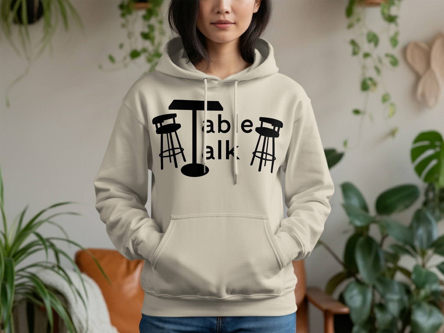 Table Talk Hoodie with Bar Stools Design Shopping