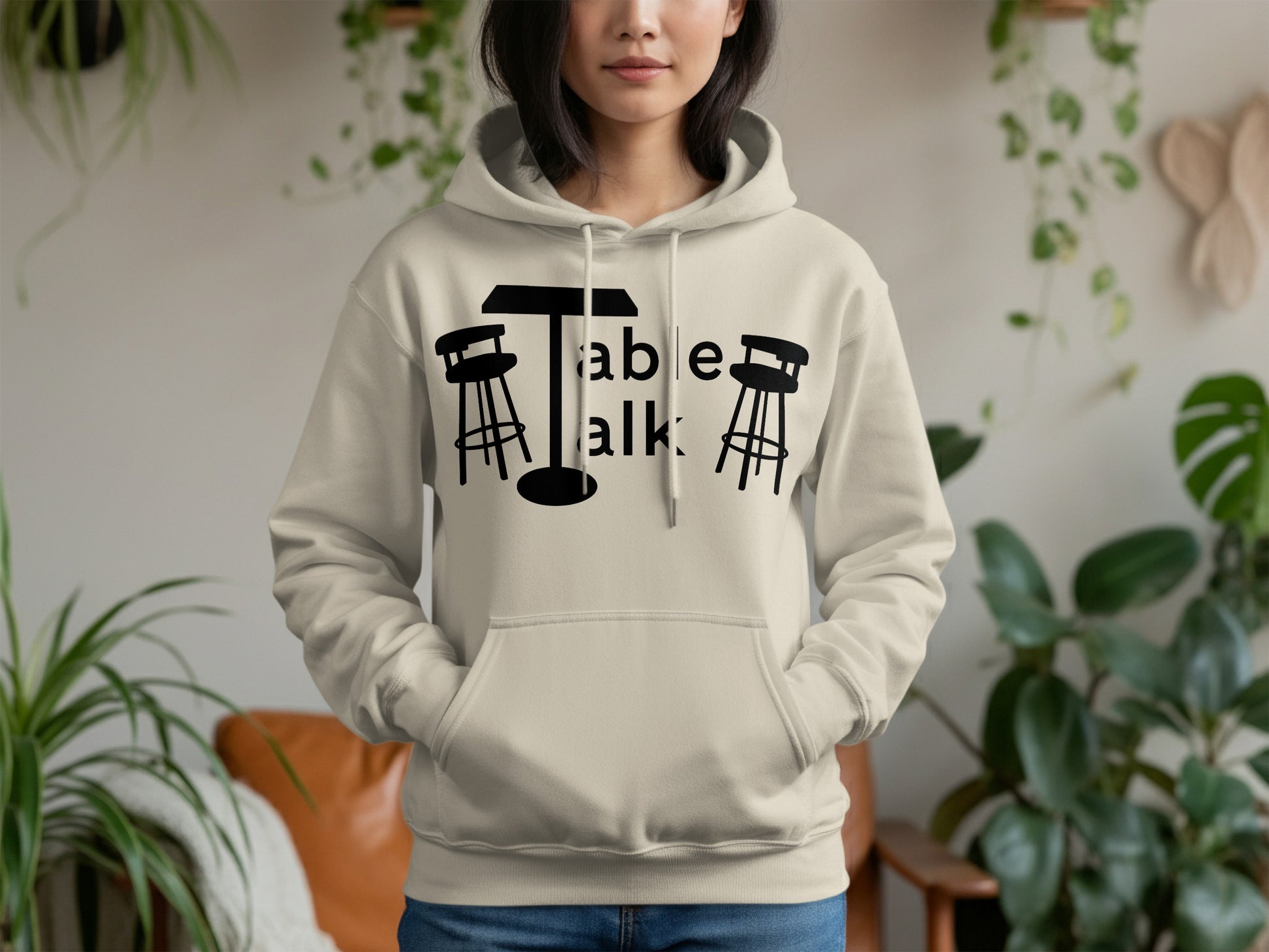 Table Talk Hoodie with Bar Stools Design Shopping