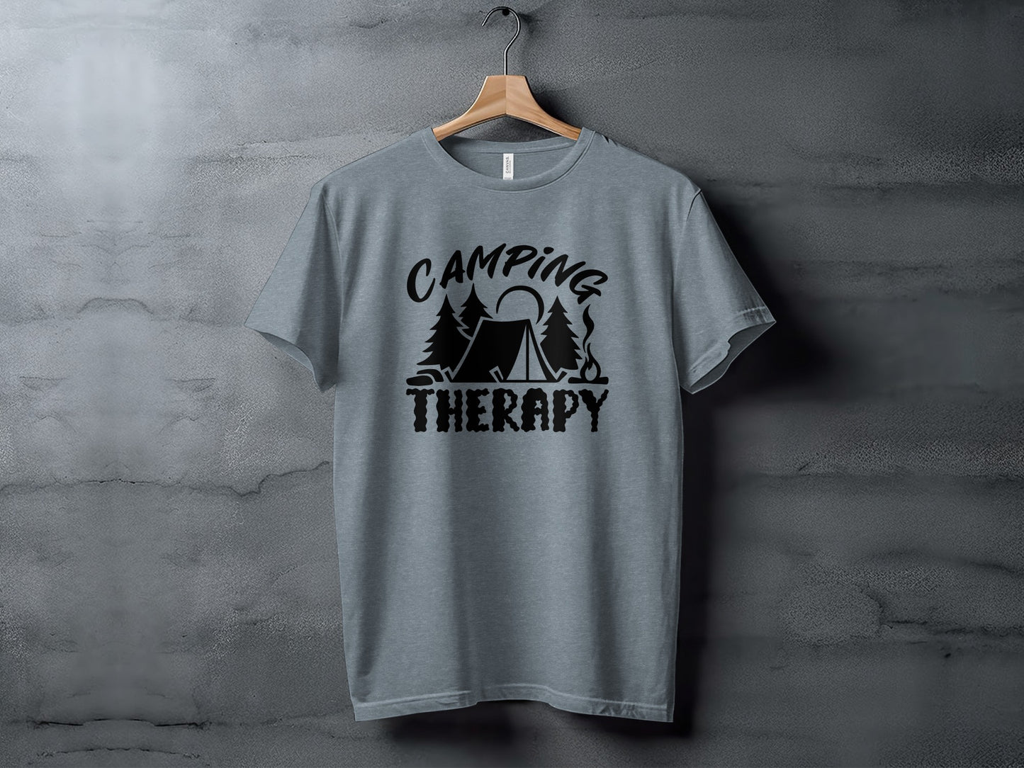 Camping Therapy Nature Adventure Outdoor Camping T-Shirt T-Shirt - Outdoor & Adventure Collection - Mile Marker 16 Gear by Cloud 16 Clothing Co.
