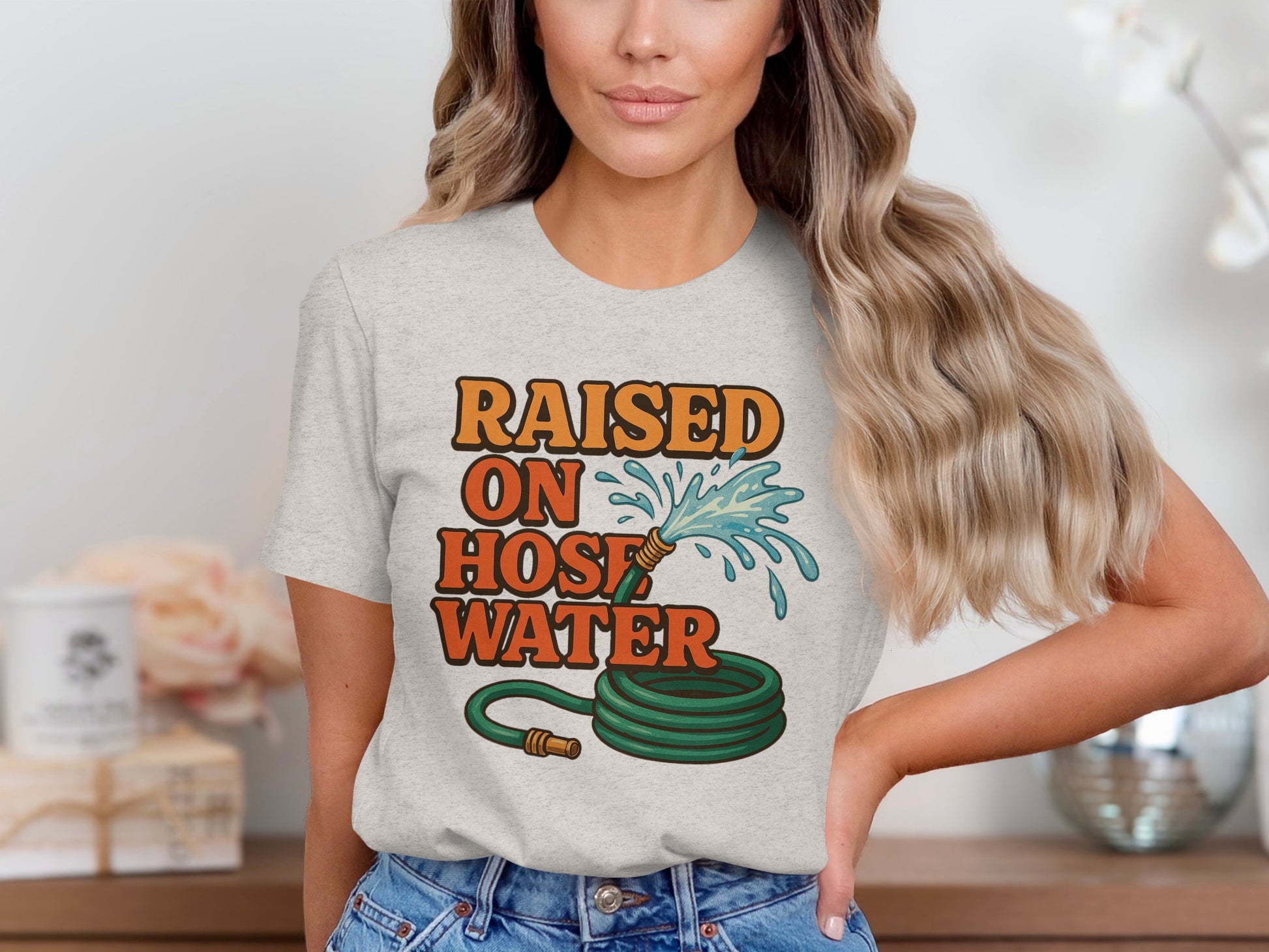 Raised On Hose Water Fun Graphic Tee Product