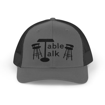 Table Talk Logo Embroidered Snapback Trucker Cap