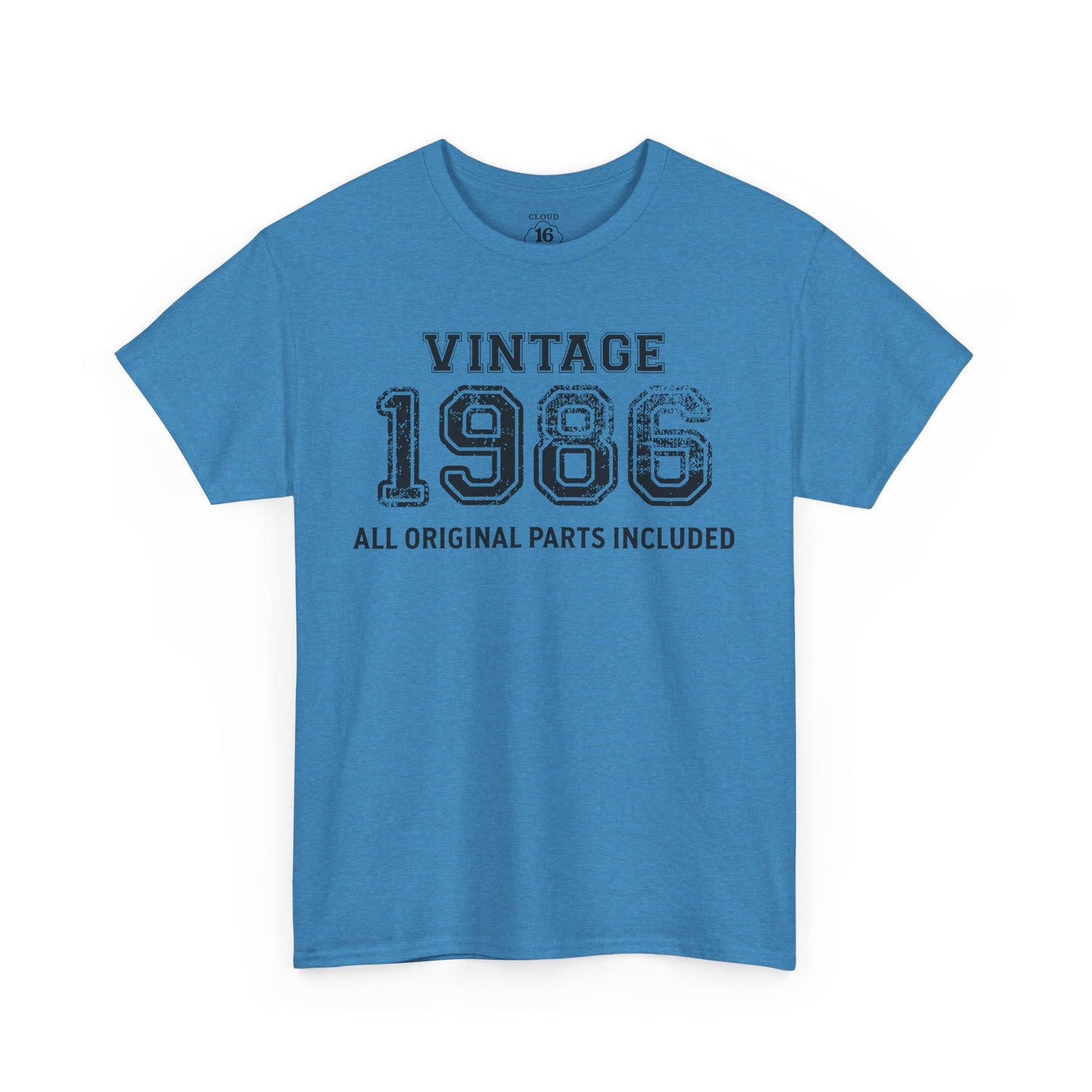 Vintage 1986 Retro T-Shirt - Premium Unisex Cotton Tee