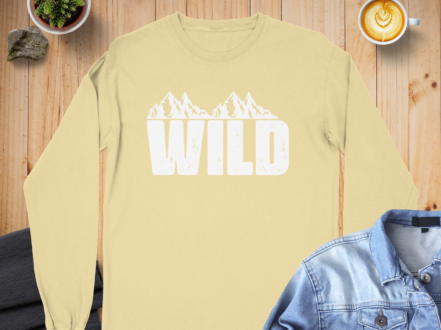 Wild Graphic Long Sleeve Shirt Adventure Print
