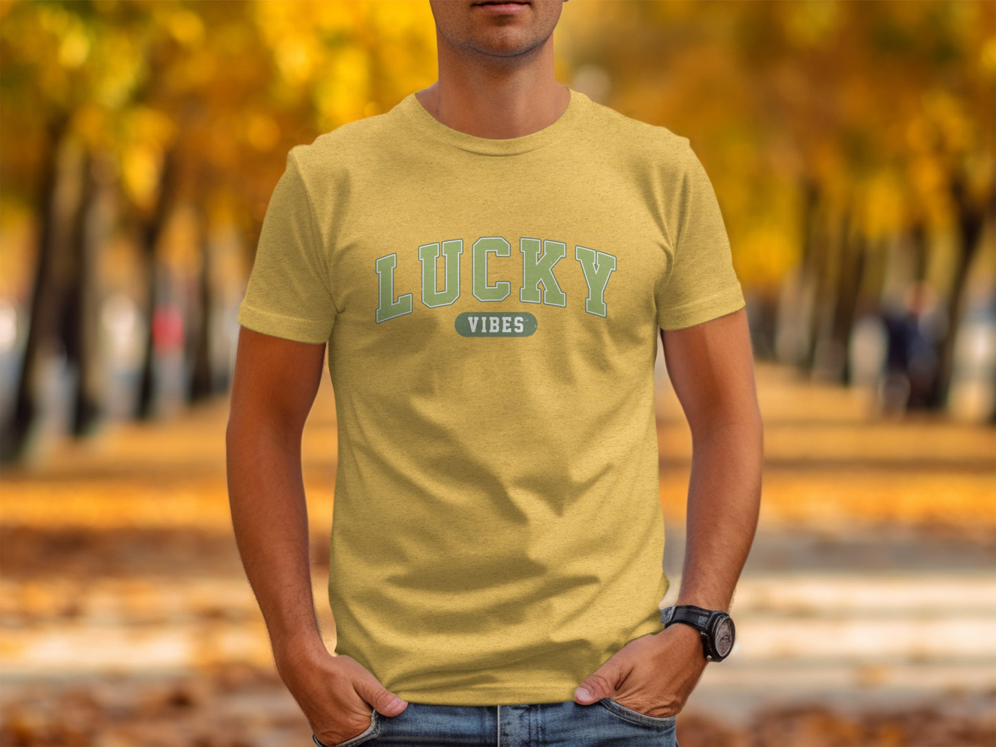 Lucky Vibes Bold Statement T-Shirt for Positive Energy