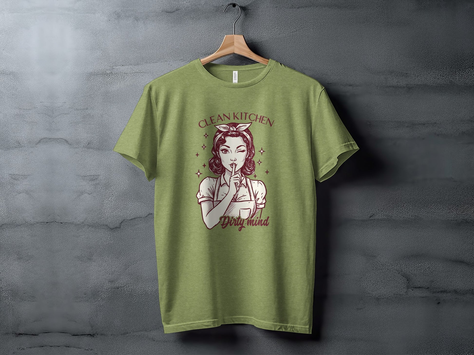Clean Kitchen Dirty Mind Graphic T-Shirt