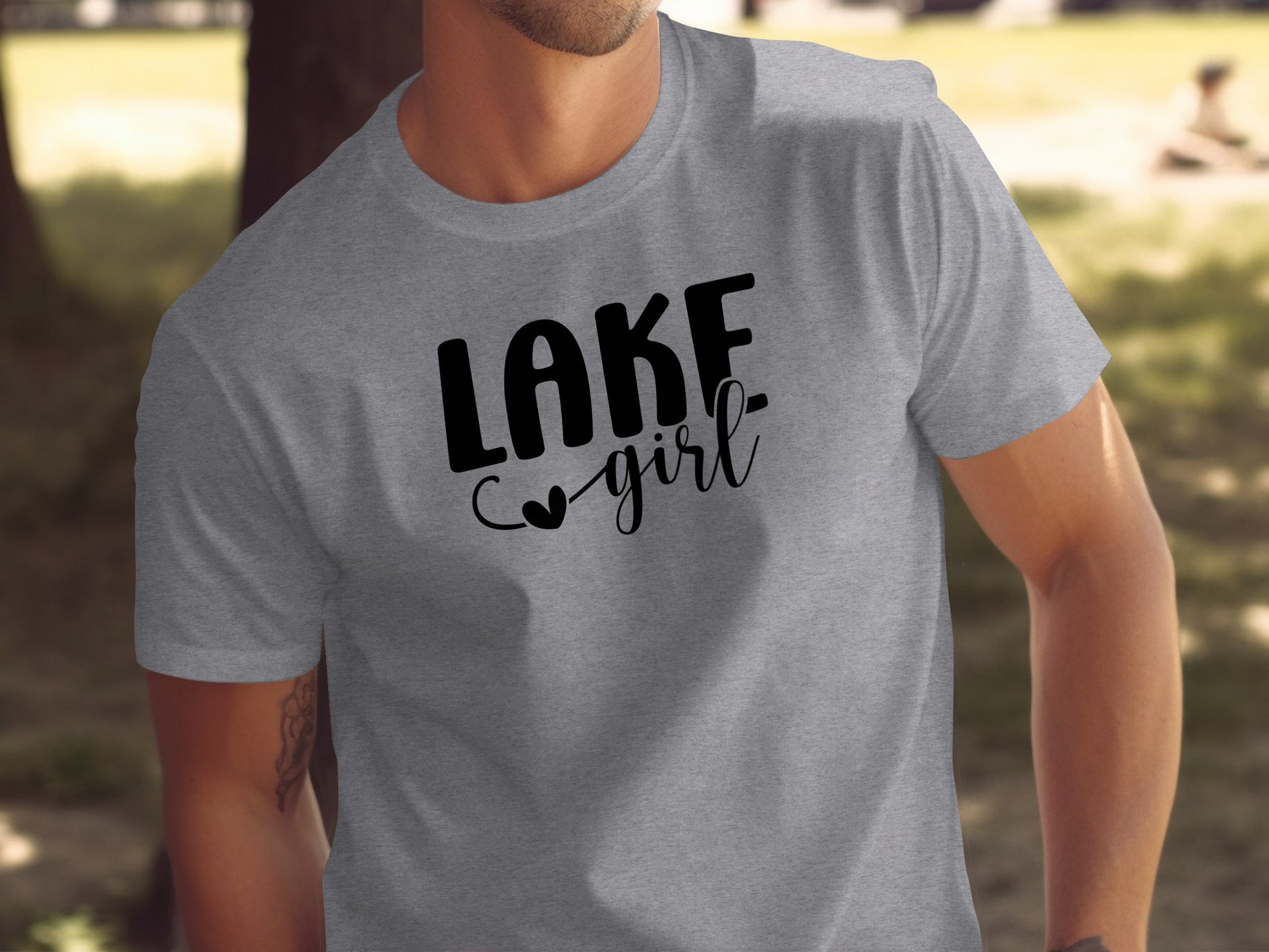 Lake Heart Girl Graphic Summer Vacation Outfit T-Shirt T-Shirt - Outdoor & Adventure Collection - Mile Marker 16 Gear by Cloud 16 Clothing Co.