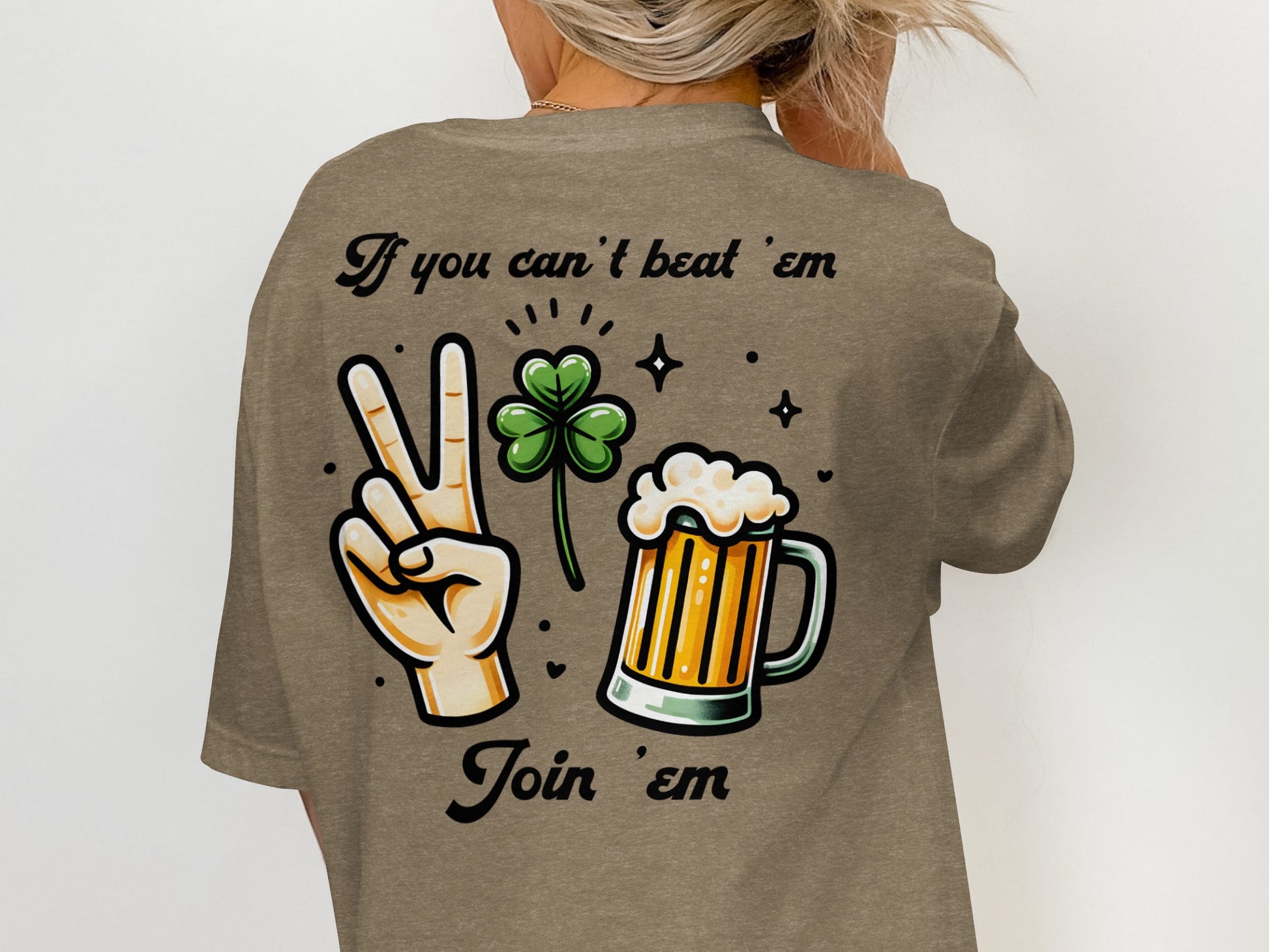 Scrappy Malone's Bar, St Patricks Day, Irish Bar, Shamrock, Retro Pub Sign, Custom Design T-Shirt - Scrappy Malone's Bar 100-Proof Humor - Cloud 16 Clothing Co.