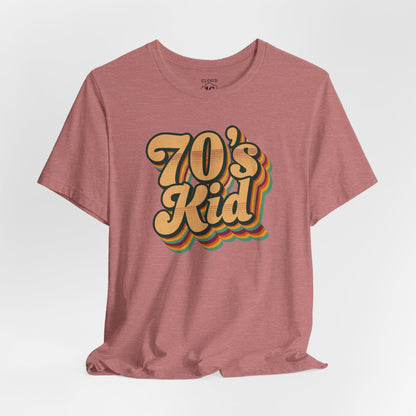 Retro 70s Kid T-Shirt - Vintage Unisex Tee for Nostalgia Lovers