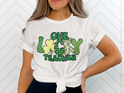 One Lucky Teacher St Patrick's Day T-shirt