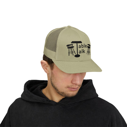 Table Talk Logo Embroidered Snapback Trucker Cap