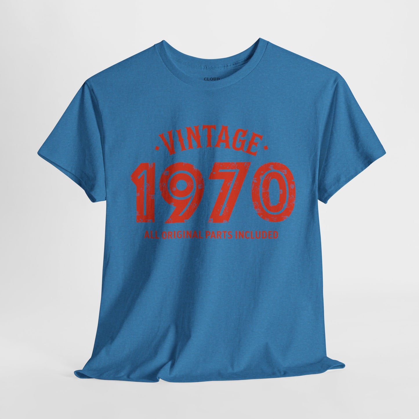 Vintage 1970 T-Shirt - Premium Unisex Heavy Cotton Retro Tee