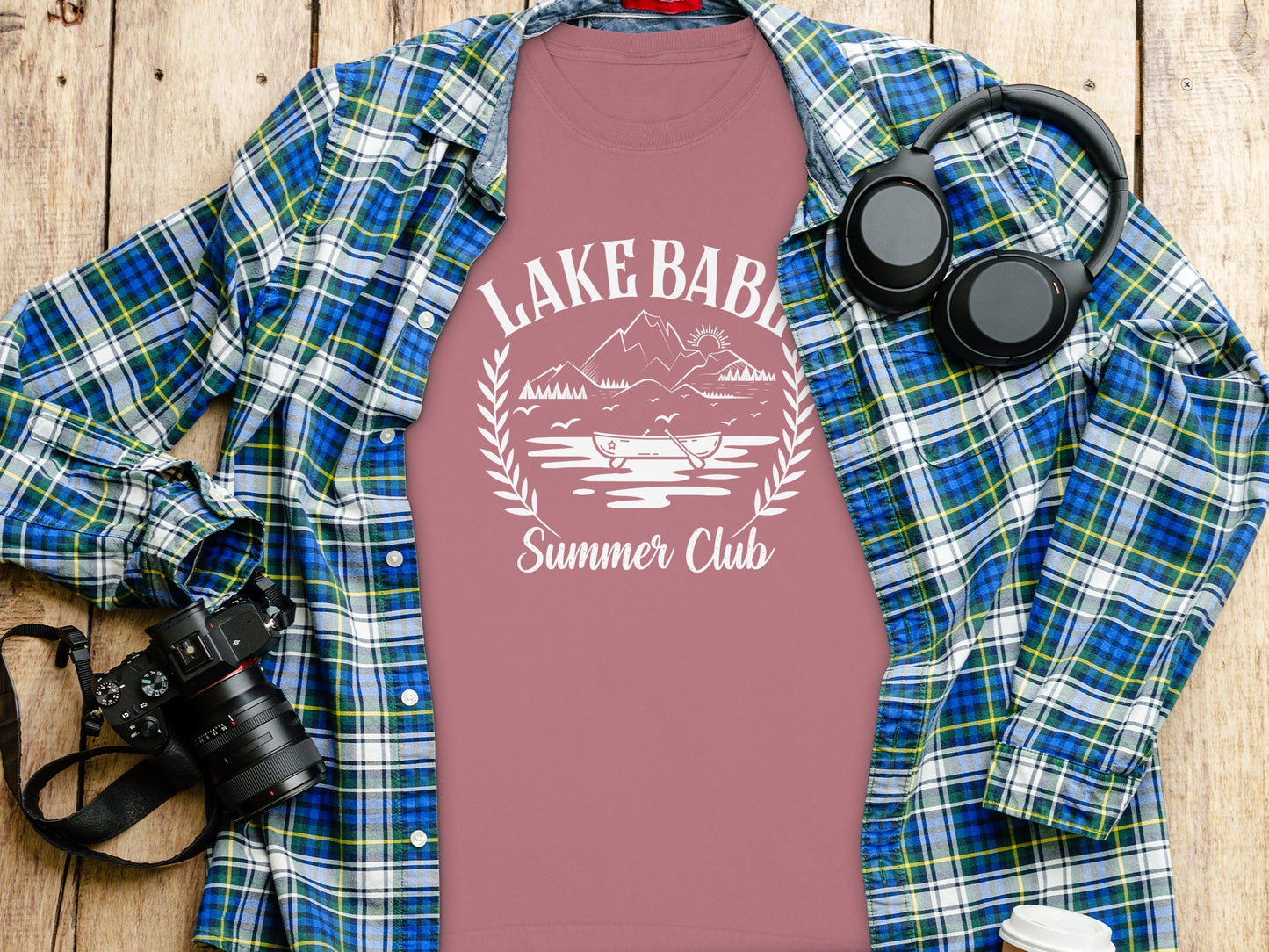 Lake Baby Summer Club Graphic Tee Shirt for Adventure Lovers