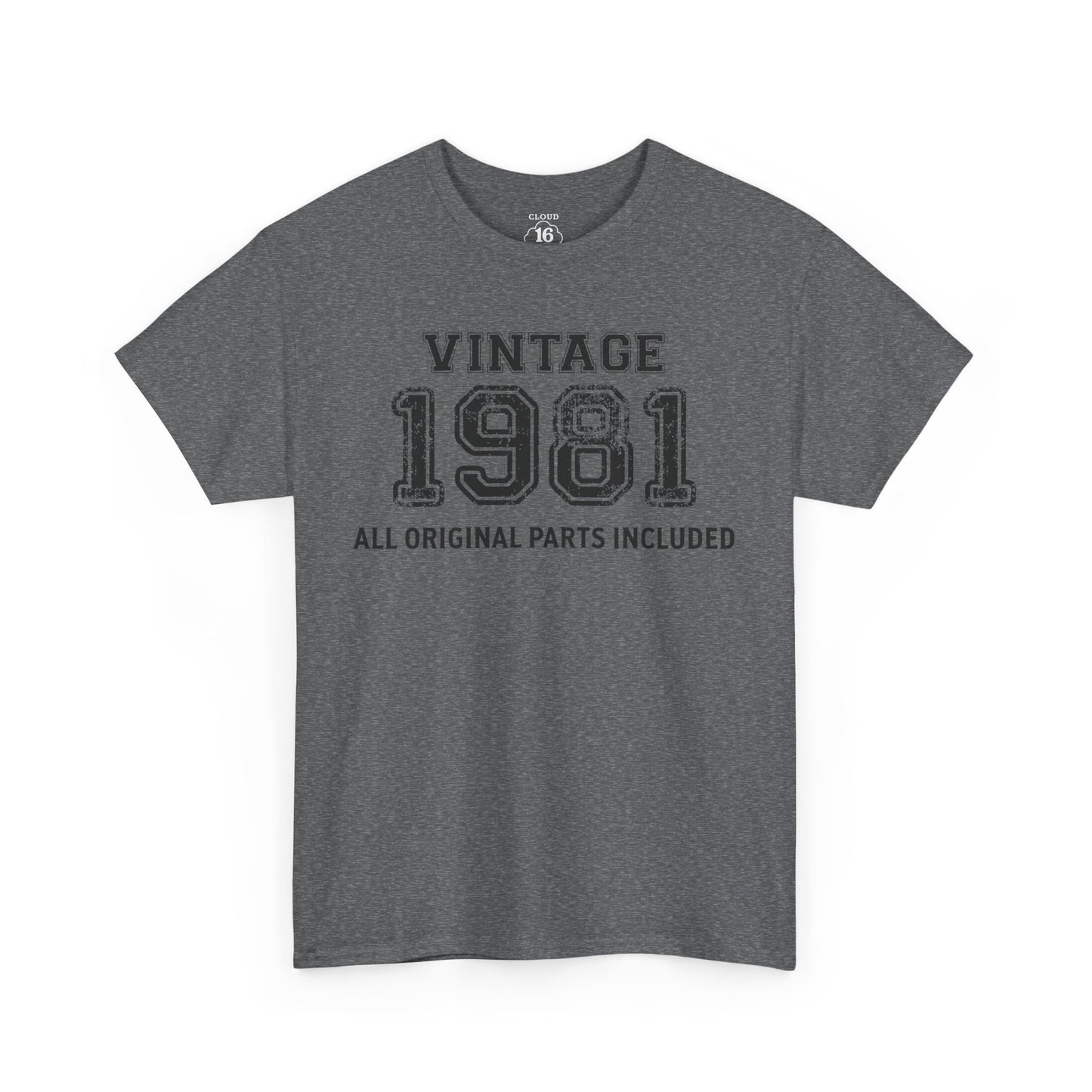 Vintage 1981 Retro T-Shirt - Premium Unisex Cotton Tee