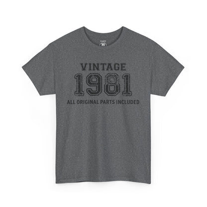 Vintage 1981 Retro T-Shirt - Premium Unisex Cotton Tee