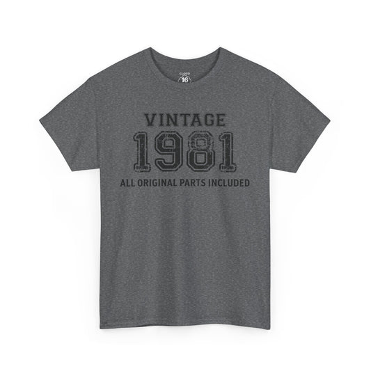 Vintage 1981 Retro T-Shirt - Premium Unisex Cotton Tee
